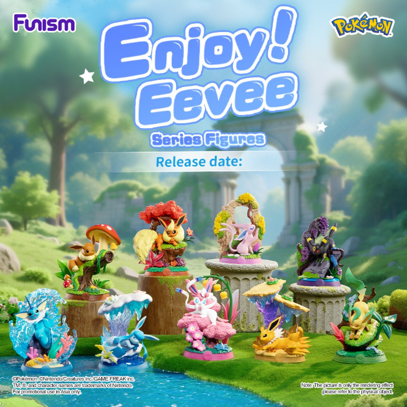 FUNISM โปเกมอน สนุก! Eevee Series Figures Blind Box ของเล่นสะสมน่ารัก, สุ่ม Assortment, ของขวัญสําหรับเด็กและแฟนกล่องตาบอดรูปของเล่นเคลื่อนย้ายได้ของขวัญวันเกิด