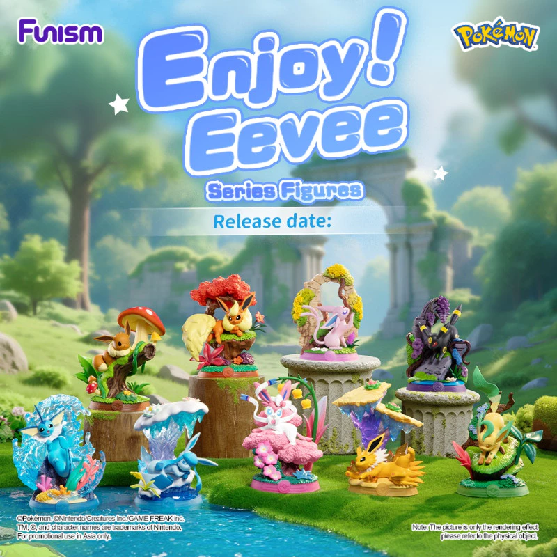 FUNISM โปเกมอน สนุก! Eevee Series Figures Blind Box ของเล่นสะสมน่ารัก, สุ่ม Assortment, ของขวัญสําหรับเด็กและแฟนกล่องตาบอดรูปของเล่นเคลื่อนย้ายได้ของขวัญวันเกิด