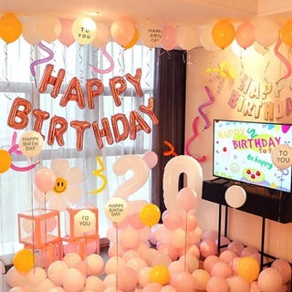 16นิ้ว ลูกโป่งวันเกิด ฟอยล์HAPPYBIRTHDAY(13ตัวอักษร)วันเกิดตัวอักษรHBDลูกโป่งฟอยล์ลายตัวอักษร*แถมหลอดเป่า +ริบบิ้น5เมตร*