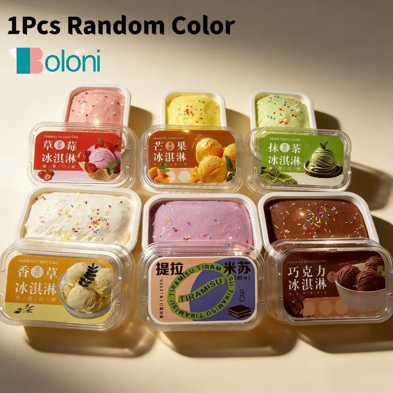 [Boloni] ของเล่นสกุชชี่คลายเครียดเด้งช้า เค้กไอศกรีมสําหรับลดความวิตกกังวลและเล่นใหม่