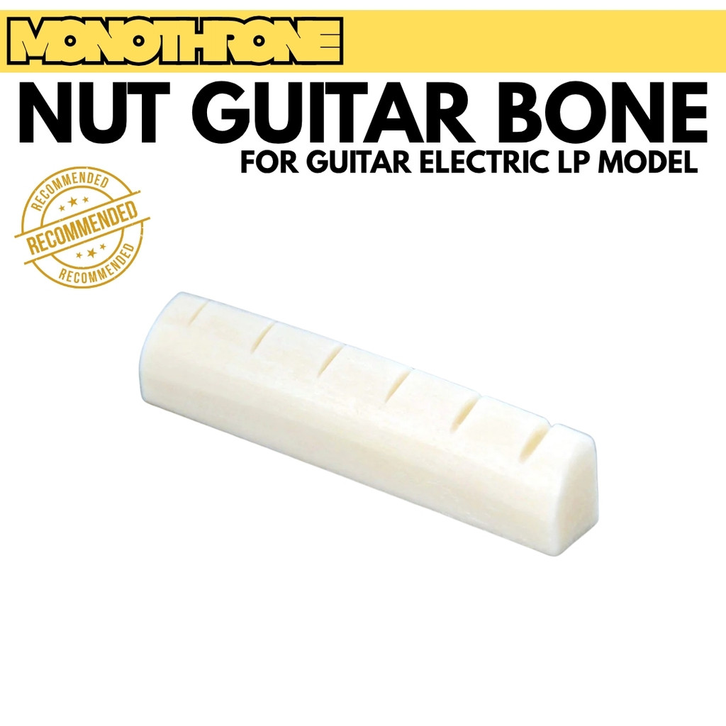 น็อตกีตาร์ไฟฟ้าสําหรับ Les Paul Bone Model Bone Nut Guitar Bone Les Paul รุ่น Grand57 Monothrone