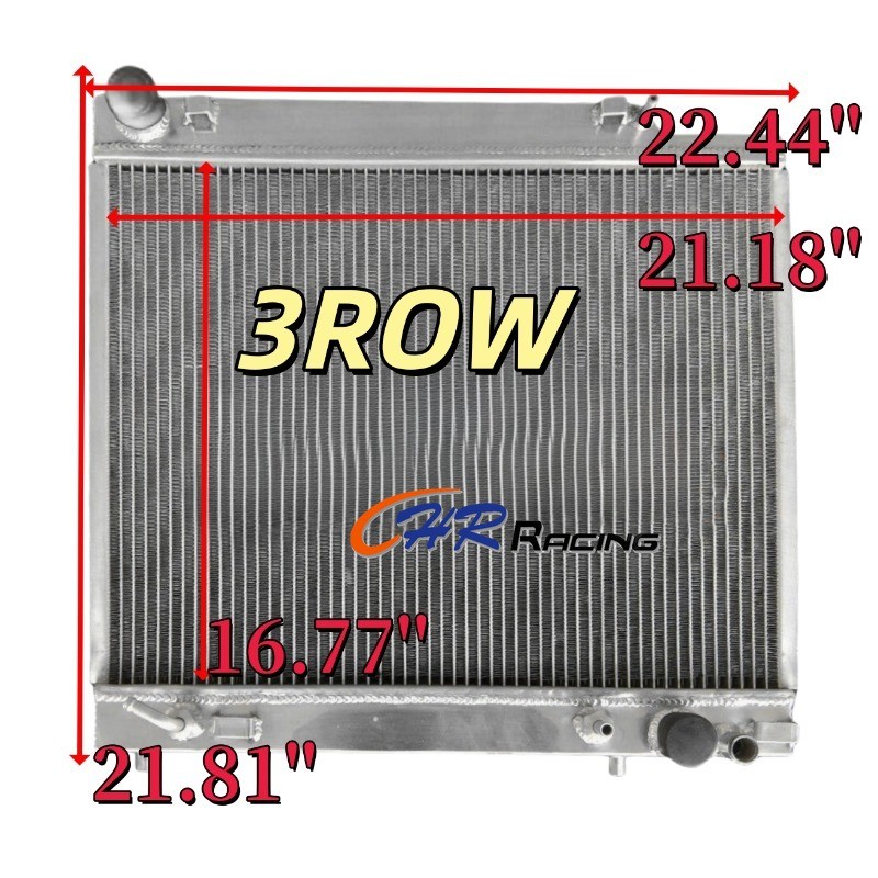 3ROW หม้อน้ําอลูมิเนียมสําหรับ 1981 1982 1983 1984 1985 Mercedes-Benz C123/S123/W123 300C Turbo D/30