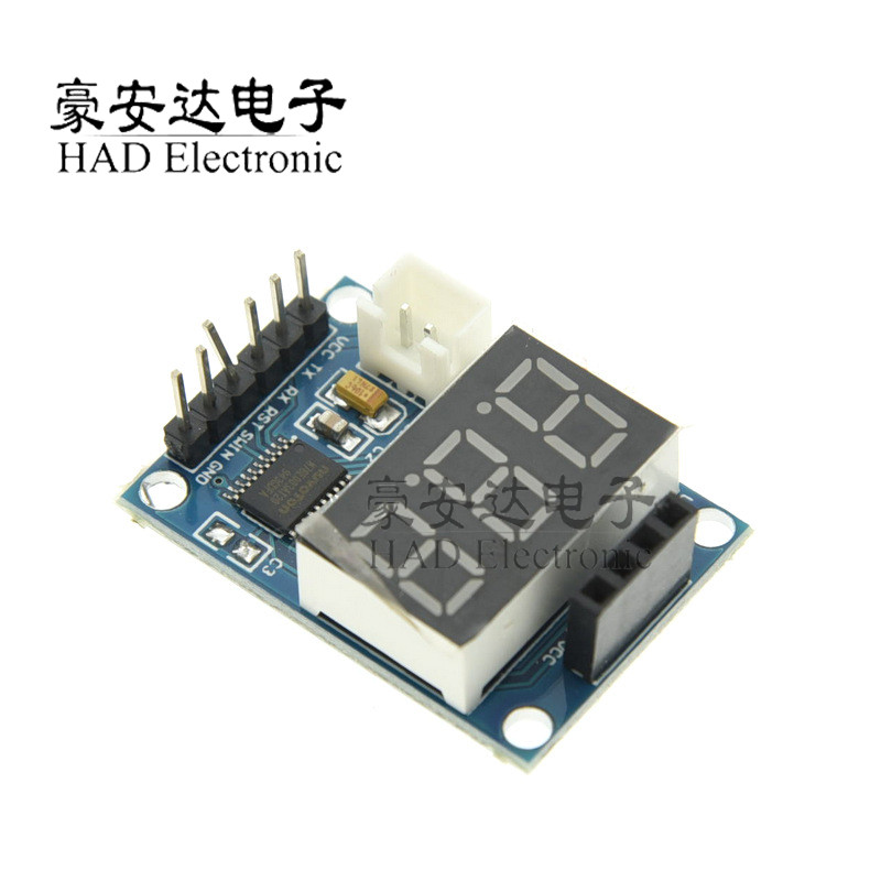 โมดูลเรนจ์ไฟอัลตราโซนิก HCSR04 บอร์ดทดสอบ Serial Output Digital Tube Display Rangefinder