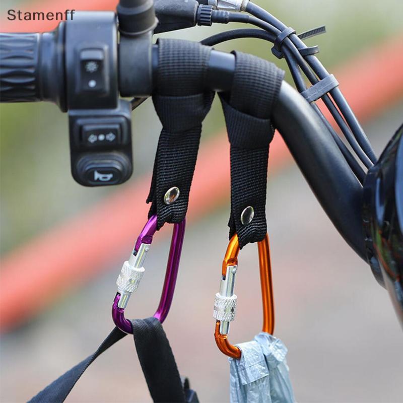 1/2PCS ไฟฟ้าสกู๊ตเตอร์ด้านหน้า Hook อลูมิเนียม Handlebar Hook สําหรับจักรยานรถเข็นเด็ก D-hook แขวนรถ