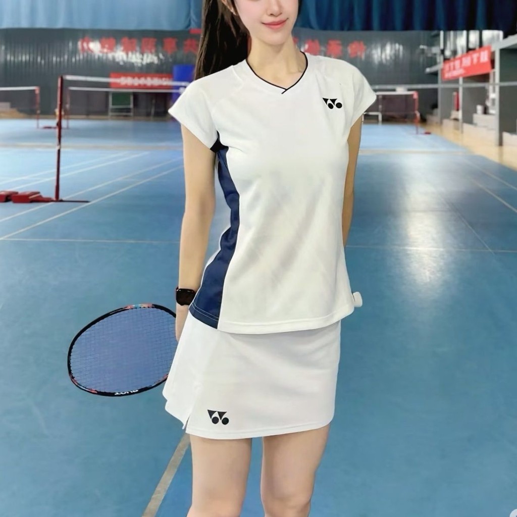 【ks0979.th】 yy小飞袖女款羽球服女速男女大赛比赛套装促销短袖吸 【0602Aoq8X3oG2】
