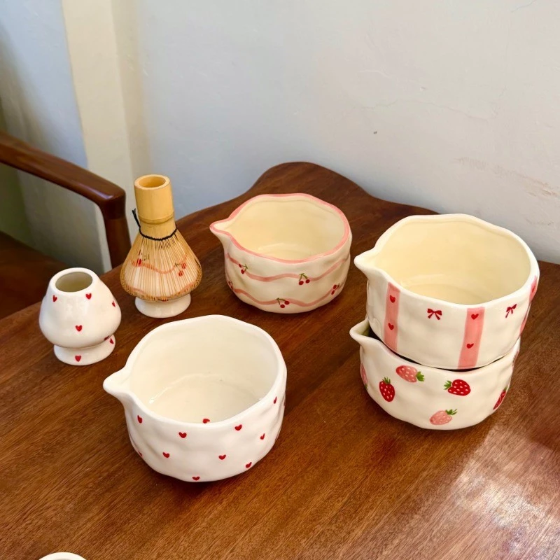 ชามมัทฉะ Chawan เซรามิกญี่ปุ่น 550ml แบบมีปากเท thumbnail 3
