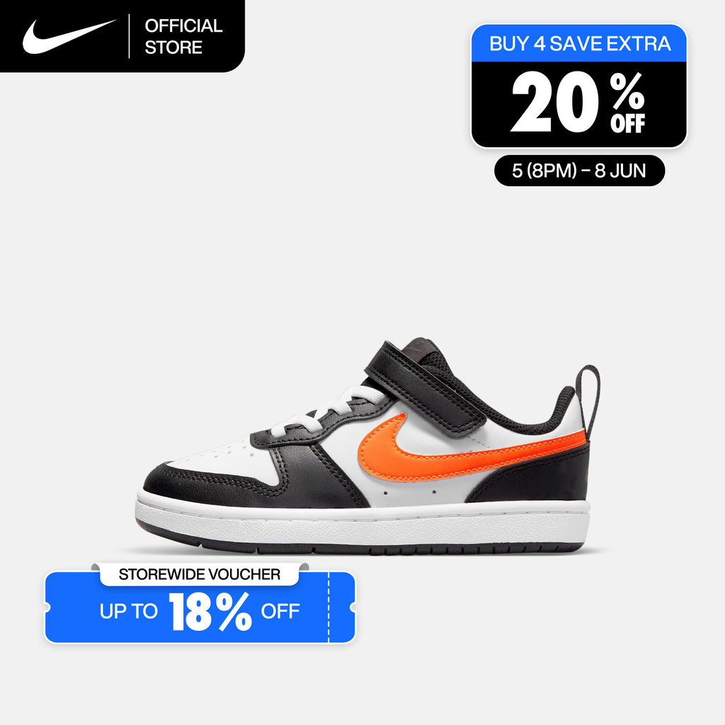 Nike Younger Kids' Court Borough Low Shoes - White [BQ5451-115]