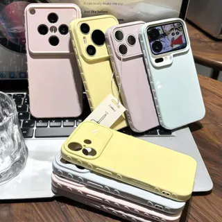 เคสไอโฟน11 โทนสีพาสเทล ขอบหัวใจน่ารักฟินๆ For iPhone 17 16 15 13 12 14 11 Pro Max X XS MAX XR 17ProMax เคสจับถนัดมือดี