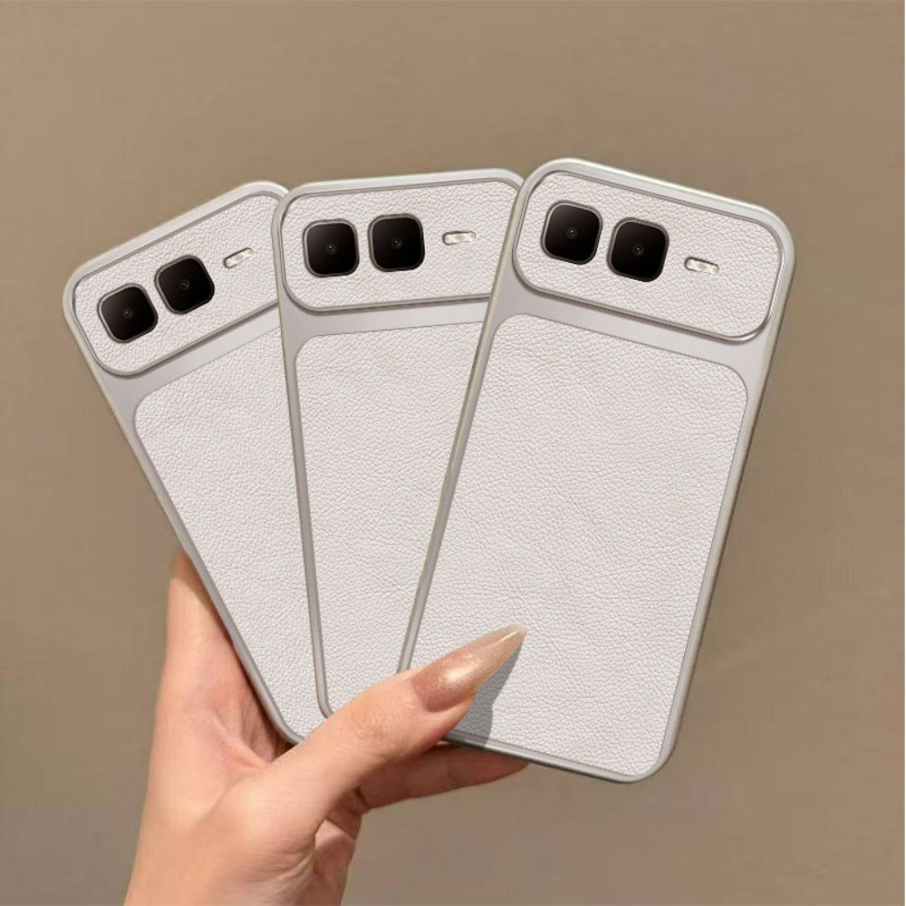 หรูหราลิ้นจี่หนังกันกระแทกสําหรับ Infinix Smart 10 Plus X6725 X6725B_C, X6725B ทันทีเปลี่ยนกันชนคลุม