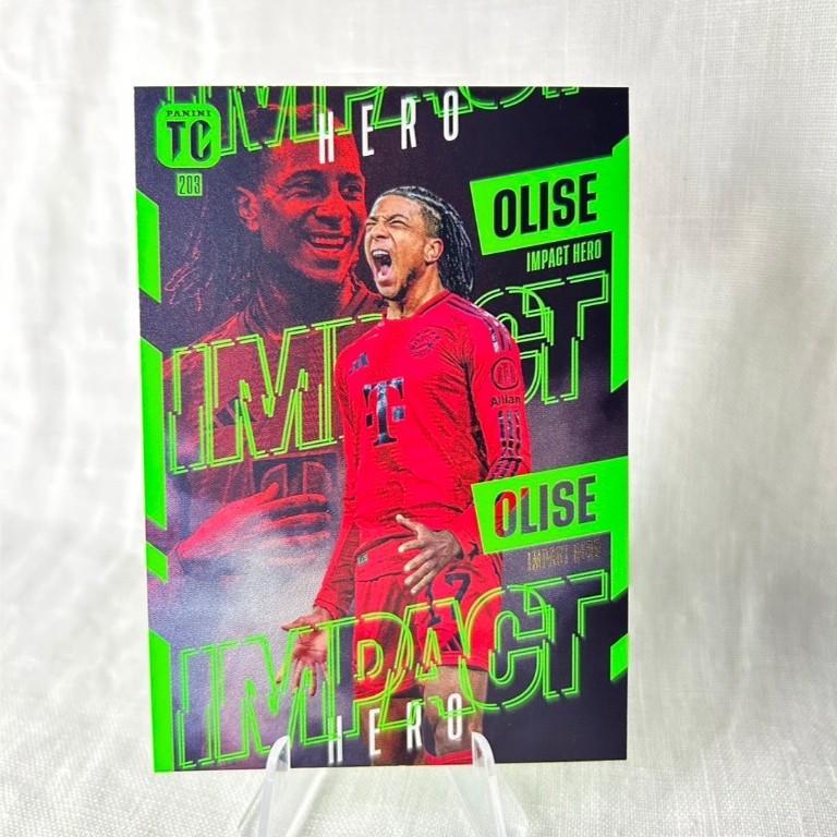 Olise France Bayern Munich Panini Top Class 2025 Impact Hero การ์ดฟุตบอล Rare ของแท้ พร้อมส่ง