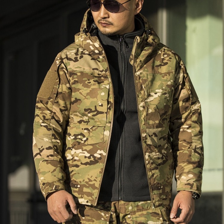 Consul ฤดูหนาว Spy Photothermal Reflex ยุทธวิธีเบาะแจ็คเก็ตผู้ชายกลางแจ้ง Warm Windproof เสื้อแจ็คเก