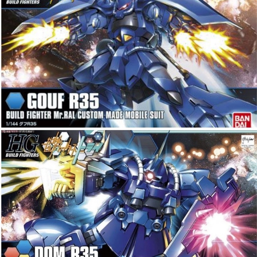 BANDAI HG 1/144 Mobile Suit Gundam TRY HGBF 015 GOUF R35 DOM R35
