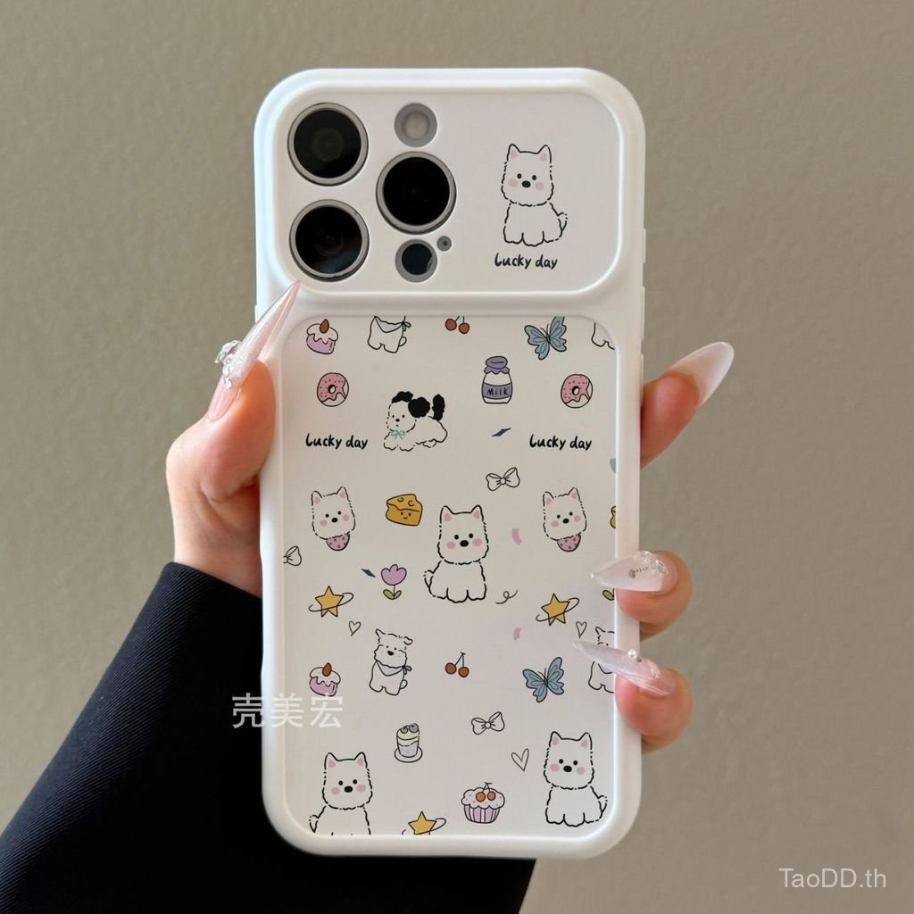 เคสโทรศัพท์ เหมาะสําหรับ iPhone 11 12 13 14 15 16 17 Pro max Plus Full Pingxi Highland Puppy Shock-p