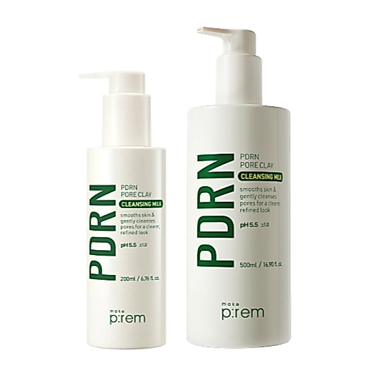 Makeprem PDRN Pore Clay Cleanser Milk 200ml, 500ml