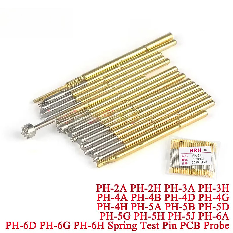 5-20 ชิ้นการทดสอบ Contact Probes PH-2A/2H/3A/3H/4A/4B/4D/4G/4H/5A/5B/5D/5H/5J/6A/6D/6G/6H Retractabl