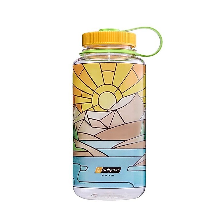 Nalgene 32oz WM Clear Stained Glass Sunset