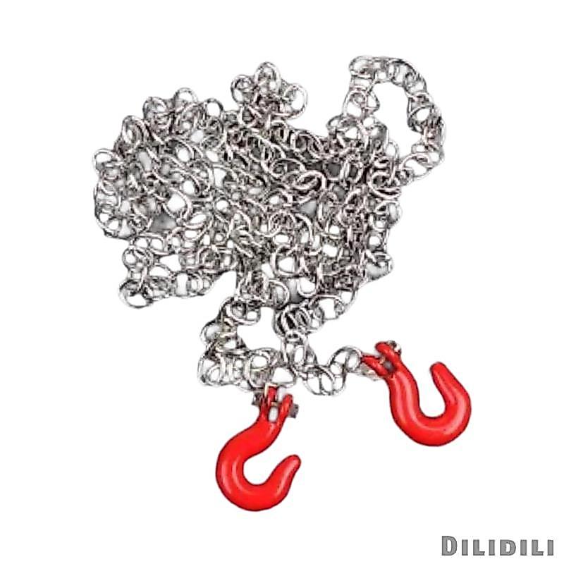 [Dilidili] RC Car Tow Hook Chain พร้อมรถพ่วง Hitch ติดตั้งง่าย CNC Machined Metal Universal สําหรับ 