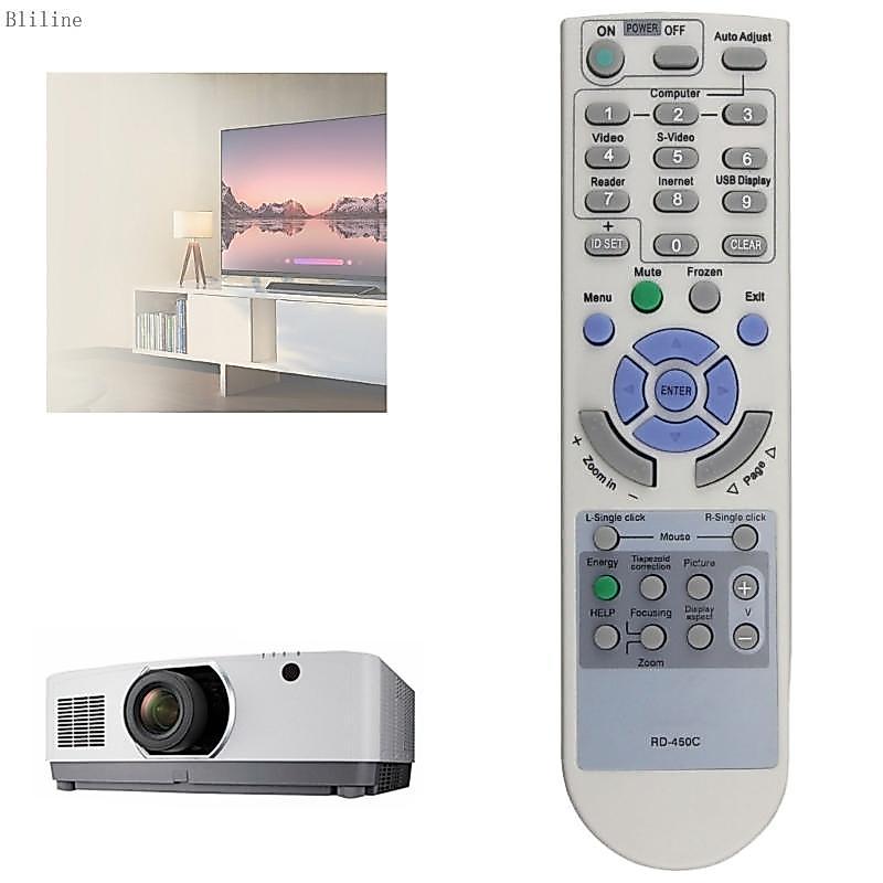 Bilin รีโมทคอนโทรลสําหรับ NEC โปรเจคเตอร์ Rd-450c Rd-448e Np-v260+ v230+ โปรเจคเตอร์รีโมทคอนโทรลสวมใส่-resisting Contro