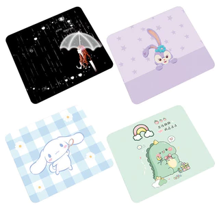 แผ่นรองเม้าส์ เย็บขอบอย่างดี ขนาด 21*26*0.2cm รูปแบบการ์ตูน Mouse pad แผ่นรองเม้าส์สปีด