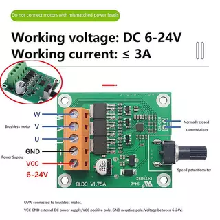 NLE คุณภาพสูง Dc Brushless มอเตอร์ควบคุม 6V12V24 โวลต์ CD ไดรฟ์พัดลมมอเตอร์ Governor DIY อุปกรณ์เสริม N