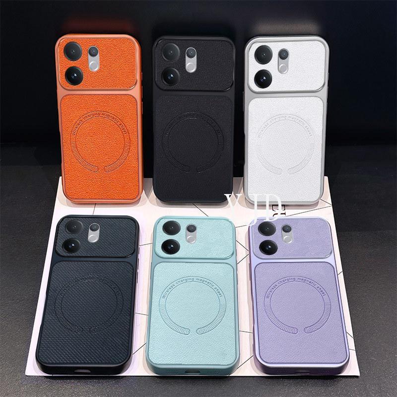 YJD เคสสําหรับ Vivo V60 TPU รูปแบบผิวธรรมดา ดึงดูดแม่เหล็ก เคสโทรศัพท์ป้องกันการตก