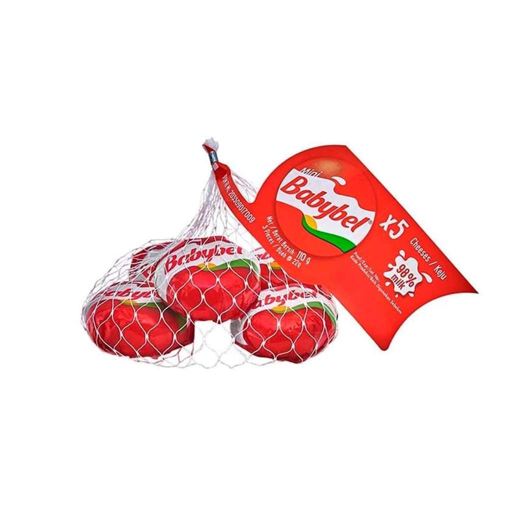 มินิเบบี้ เบลเชดด้าชีส Mini Babybel Cheddar Cheese 110g.