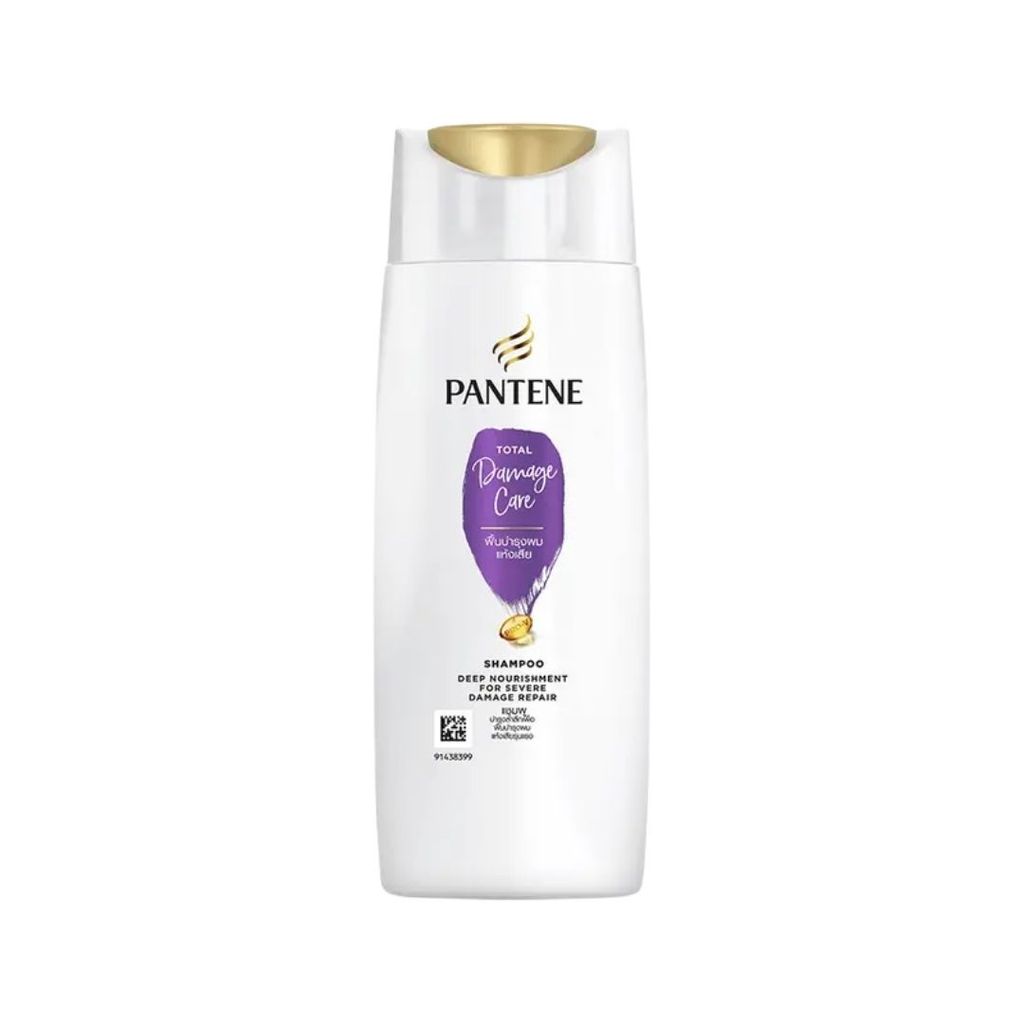 ผลิต 04/26 แชมพู แพนทีน สีม่วง ขนาดจัมโบ้ 1200 ml. Pantene Shampoo Total Damage Care โททอล แดเมจ แคร์