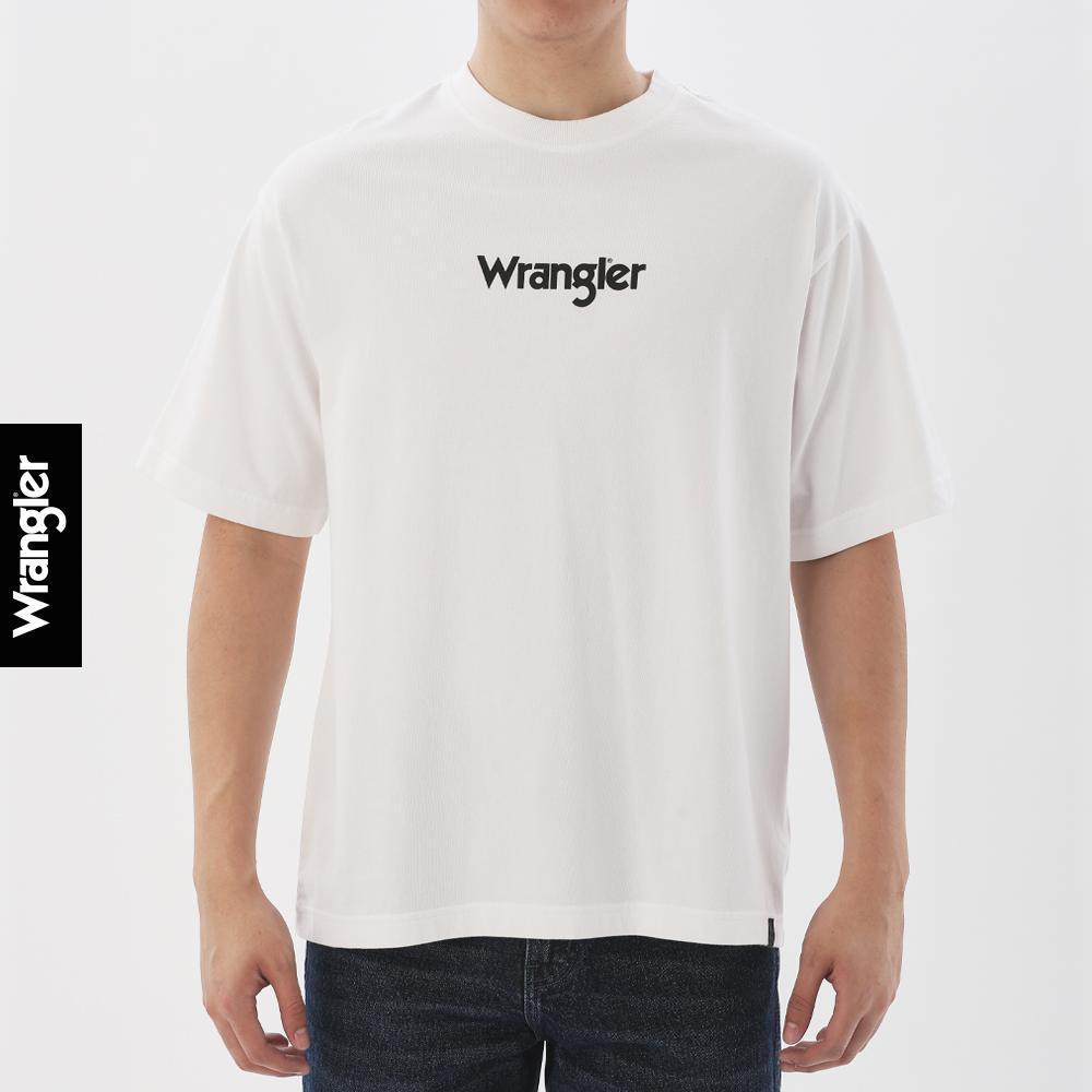 WRANGLER เสื้อยืดแขนสั้นผู้ชาย รุ่น WR F425UTSSN28 สีขาว