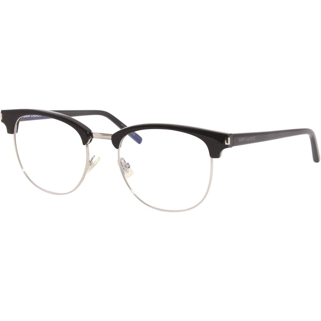 SAINT LAURENT แว่นสายตาทรงเหลี่ยม SL 104 001 สีดํา/Palladium 52mm 104