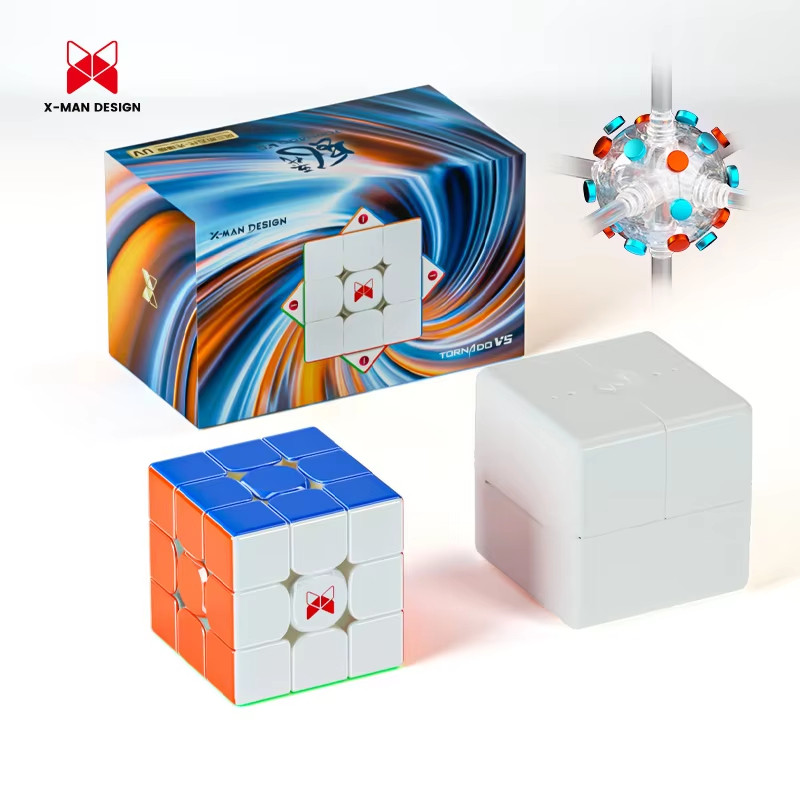 QiYi X-Man Tornado V5 Flagship Pioneer UV 3x3 Magnetic Magic Speed Cube