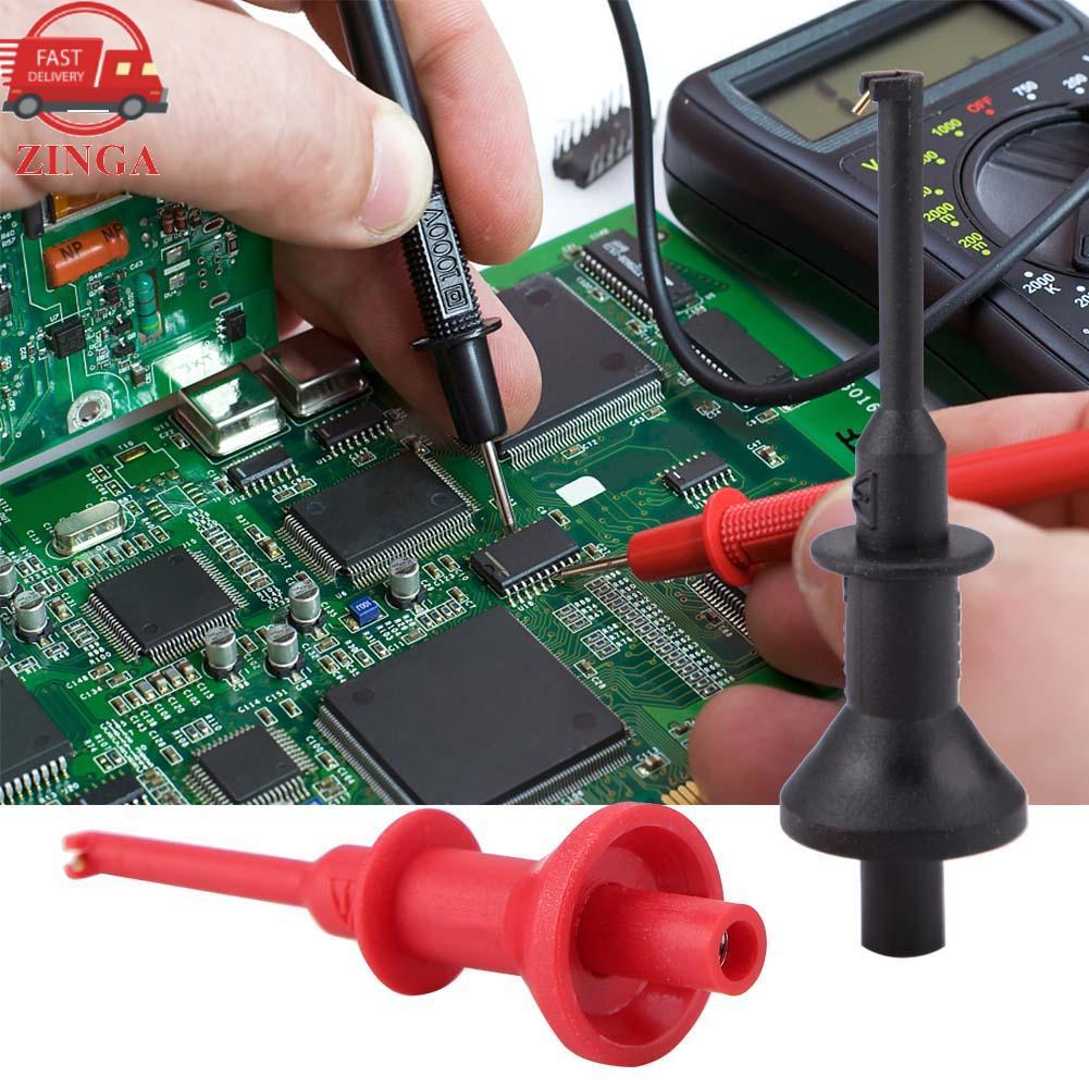 Zinga Zinga UT-C01 การทดสอบมัลติมิเตอร์แบบคลิปตะขอการทดสอบไฟฟ้าหัววัด Grabber สำหรับชิ้นส่วนอิเล็กทร