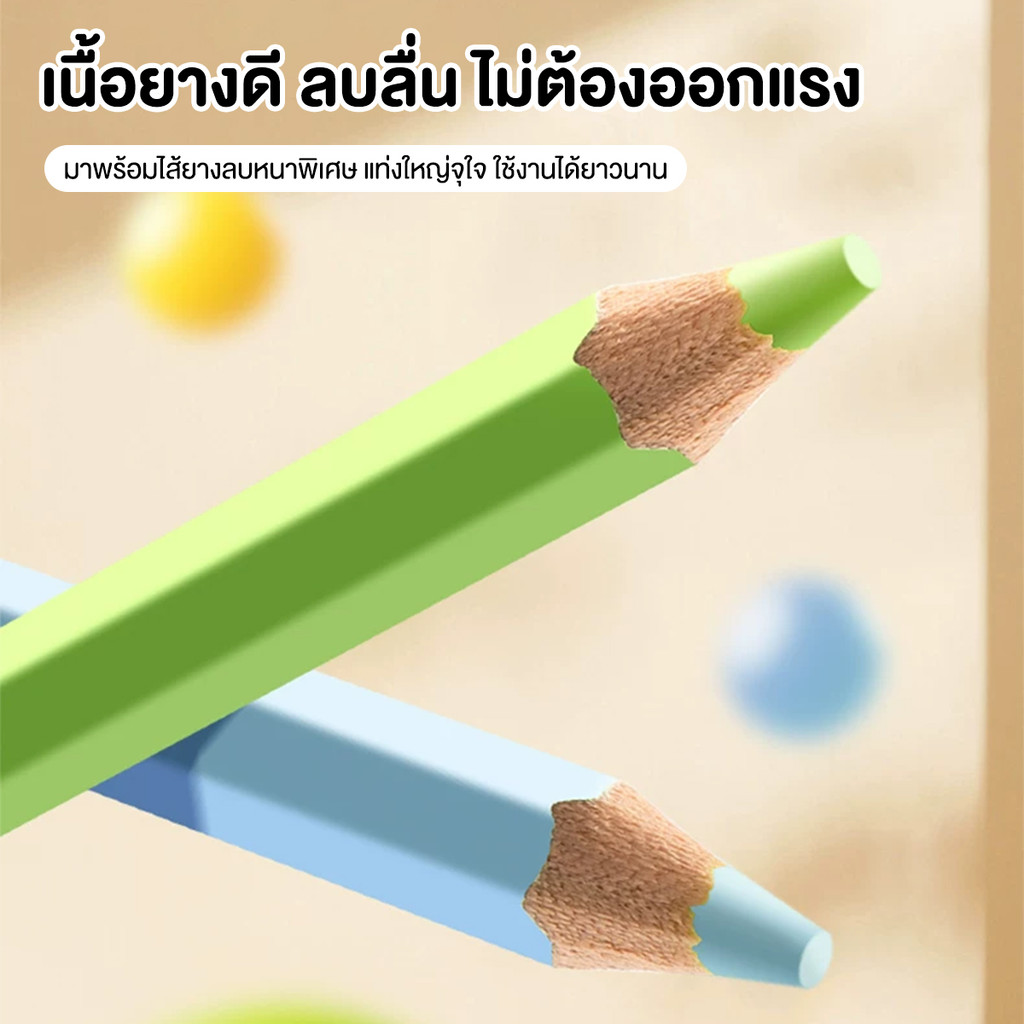 Ohayo ممحاة قلم مع مبراة (قطعتان) — صورة 6