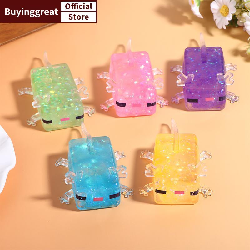 TST Creative Kawaii Axolotl ของเล่น Handmade ความเครียดบรรเทานุ่มน่ารัก DIY ของขวัญสําหรับเด็กโต๊ะศึกษาและบ้าน SG