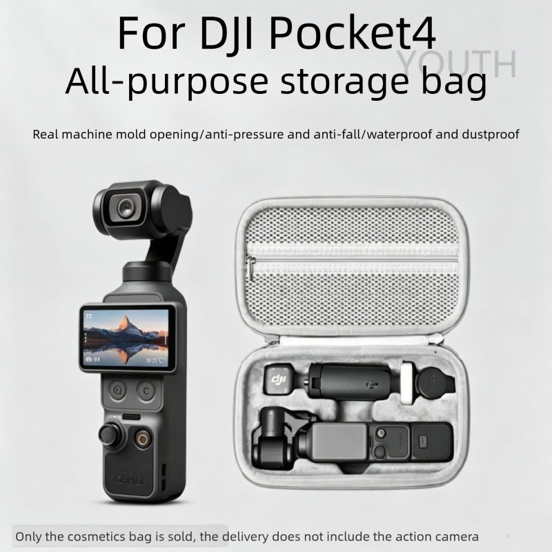 CASE สําหรับ DJI Osmo Pocket 4 กระเป๋าเก็บกล้อง/เคส EVA Hard Shell Drop-Proof และกล่องอุปกรณ์เสริม PK4 กันน้ํา