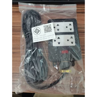 ปลั๊กพ่วง ปลั๊กสนาม 2x4 บล็อกยาง สาย VCT 2×4sq.mm รองรับไฟสูงสุด 3000W ยาว 5M,10M,15M,20M หุ้มยางต่อสายไฟ สายไฟหุ้มฉนวน