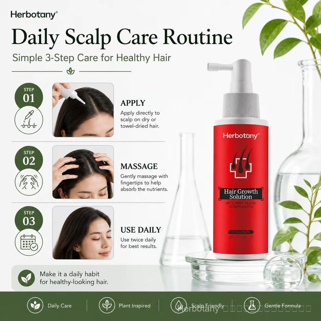 ซื้อ 1 แถม 10 DASHU herbotany Herbal Hair Nourishing Lotion Scalp Care Strengthening Hair Roots Vine Dida Feixin สไตล์เดียวกัน Cuiguang รุ่นขั้นสูง