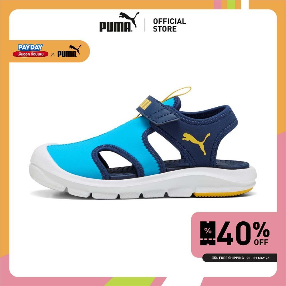 PUMA Fun Racer Sandal V PS - รองเท้า Unisex - Blue - 40058405