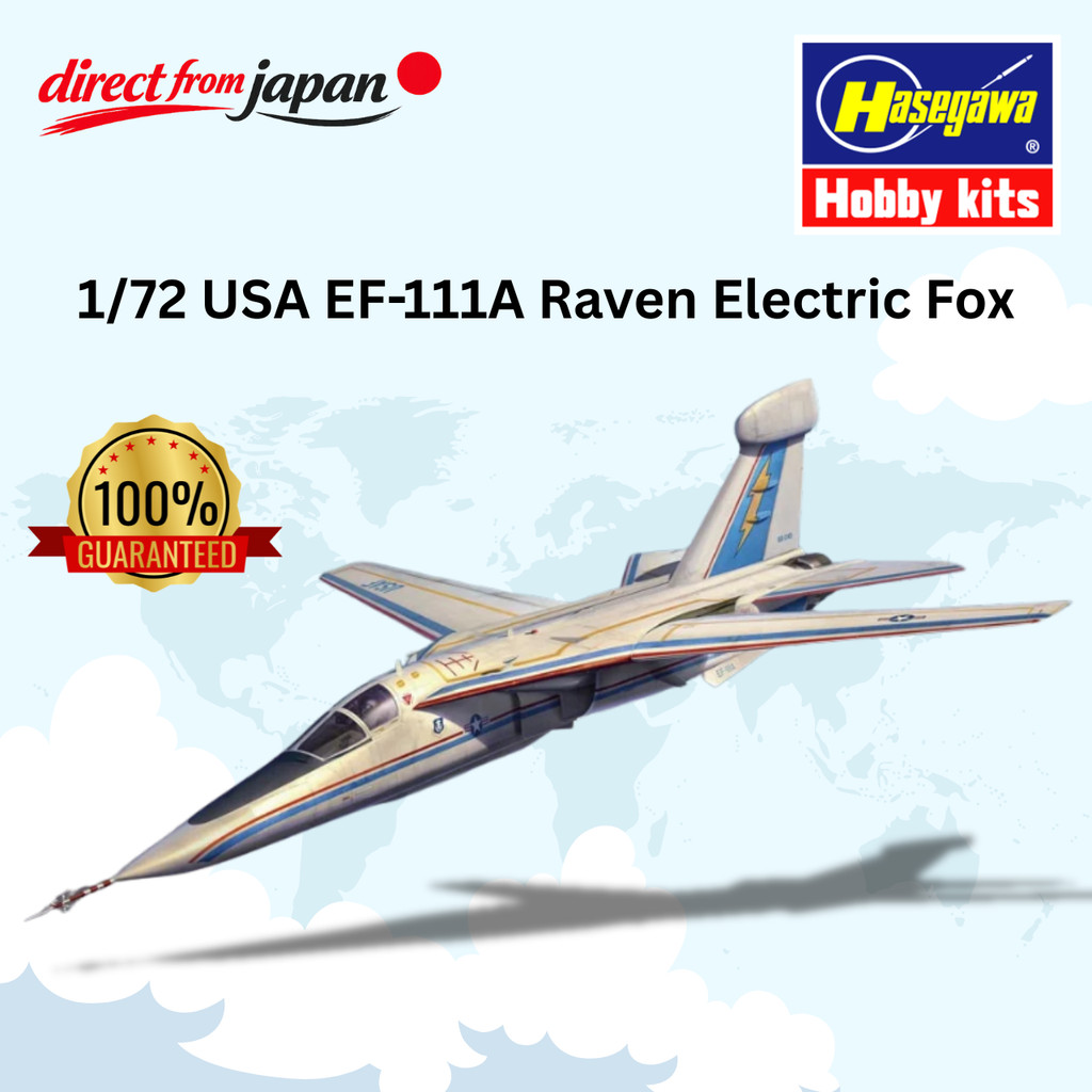 Hasegawa 1/72 America EF-111A Raven Electric Fox Plastic Model 02483 (airplane)