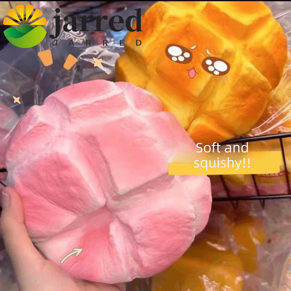 JARRED Sensory Fidget Bread, จําลอง Prank ตกแต่งขนมปัง Squishy ของเล่น,เดสก์ท็อปเครื่องประดับขนาดใหญ่สมจริงช้า Rising สับปะรด Bun Squishy ของขวัญวันเกิด