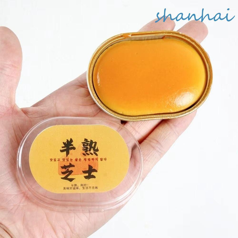 SHANHAI ขนมปังของเล่นสกุชชี่, Sticky จําลอง Squishy ชีส, ชายหญิงมือผ่อนคลายช้า Rising Pinch Sensory Fidget Ball ADHD ออทิสติก