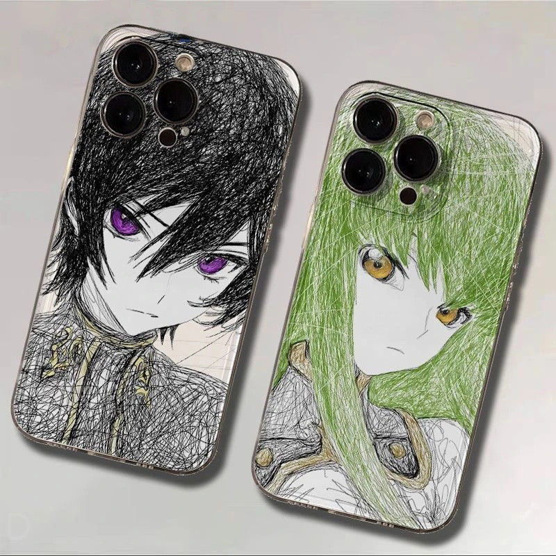 อะนิเมะรหัสการ์ตูน Geass เคสโทรศัพท์สําหรับ OPPO Reno 15F 15 14 13 13 11 10 Pro Plus 14F 13F 12F 11F แฟชั่นกันกระแทกการ์ตูน TPU Cover