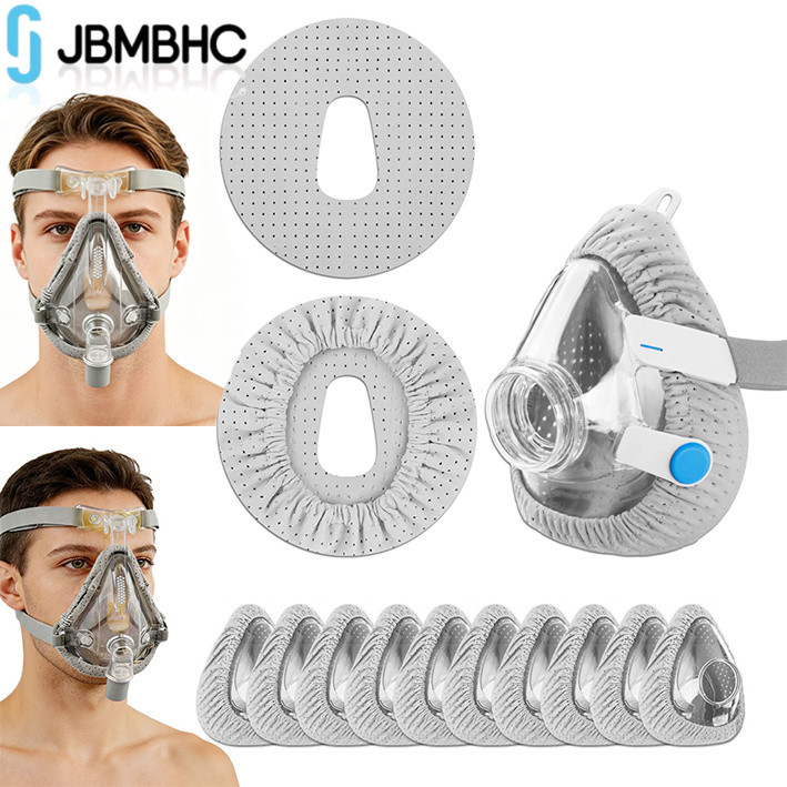 JBMBHC หน้ากากเบาะแบบใช้ซ้ําได้ CPAP Mask Liners สําหรับหน้ากาก CPAP แบบเต็มหน้าปรับปรุงความสะดวกสบายและลดเครื่องหมายสีแดง