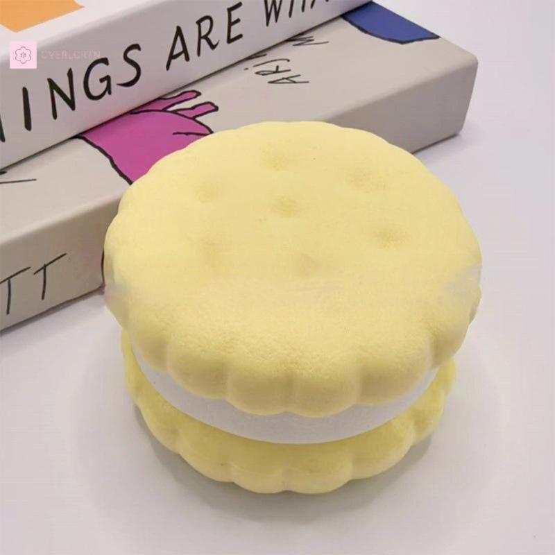 [GRL] Slow Rising Squishy Biscuit Fidget Toy Soft Touch การออกแบบที่สมจริงเหมาะสําหรับความเครียดบรรเทาเด็กผู้ใหญ่ [TH]