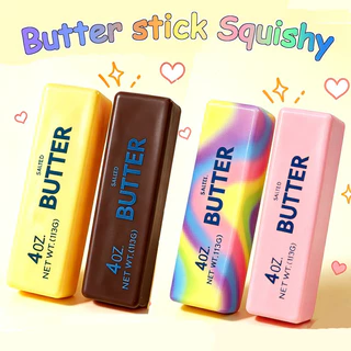 Butter Stick Squishy Fidget Toy Slow Rebound Soft Colourful Butter Squeeze Stress Ball