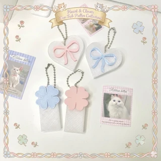 ที่เปิดฝากระป๋อง ใบ clover พวงกุญแจห้อยกระเป๋า ลายโบว์ หัวใจ น่ารัก พกพาง่าย Bag Charm Cute Keychain ck7