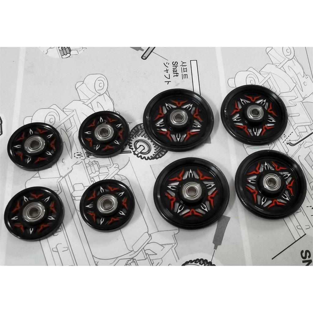 [R Model] tamiya tamiya ขับเคลื่อนสี่ล้อขนาดเล็ก 15437CNC Guide ลูกกลิ้งล้อ1546426Mini4wd15398
