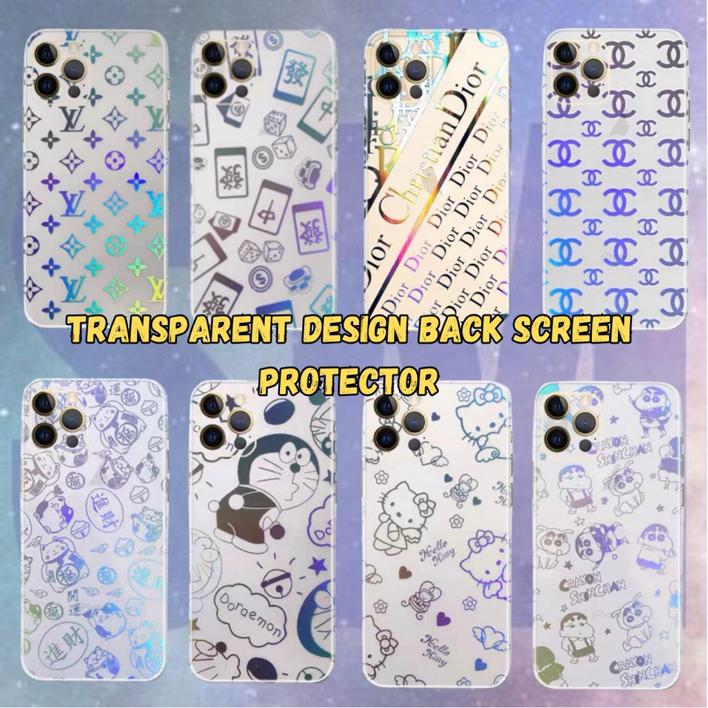 OnePlus 5 5T 6 6T 7 Pro โปร่งใสโมเดิร์นสติกเกอร์ด้านหลังฝาครอบ Protector Skins
