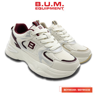 BUM Equipment Women's Shoes - BEY99349/BEY99350 White Maroon/White Beige - Kasut Wanita Sneakers