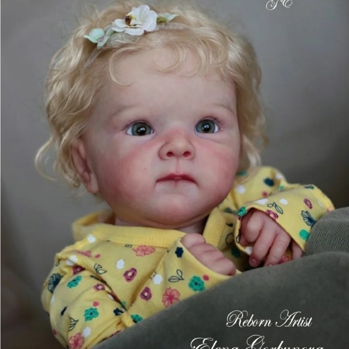 NPK 18 3D ทาสียังไม่เสร็จ Reborn Bettie DIY ตุ๊กตาชิ้นส่วนผมหยิกชุดเหมือนจริง Bebe DIY ของเล่น