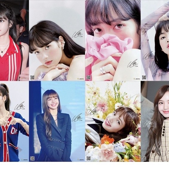 จัดส่งในวันเดียวกัน LISA star HD โปสเตอร์ HD โปสเตอร์ภาพนูน 8 ชิ้น จัดส่งชุด